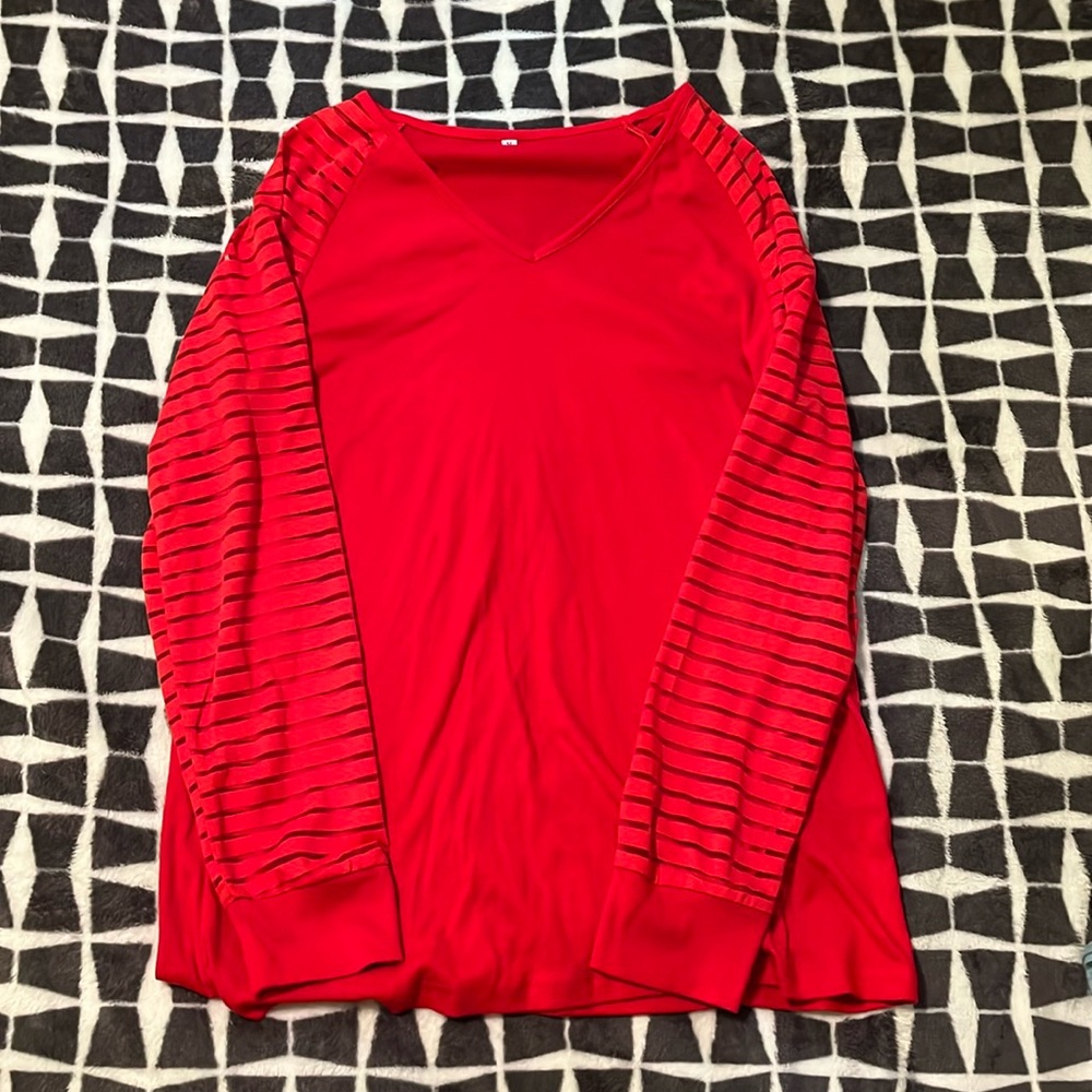 Long Sleeve Top w/ sheer arm details